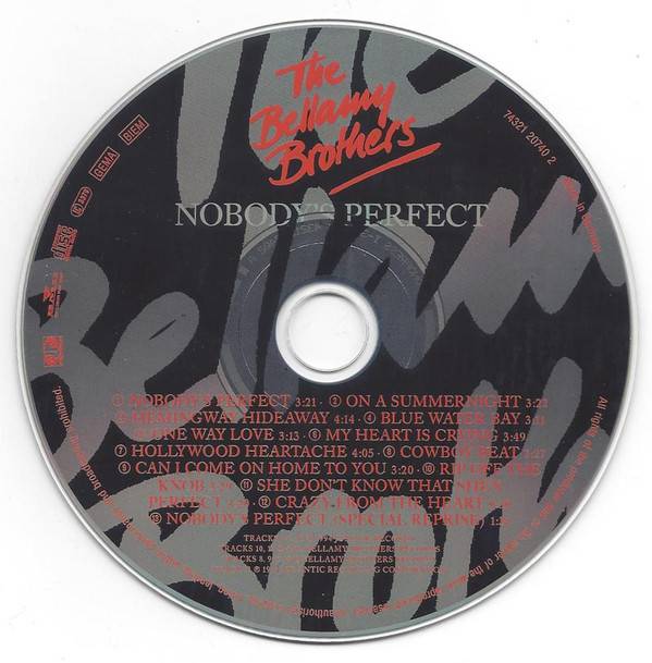 The Bellamy Brothers Nobodys Perfect : CD